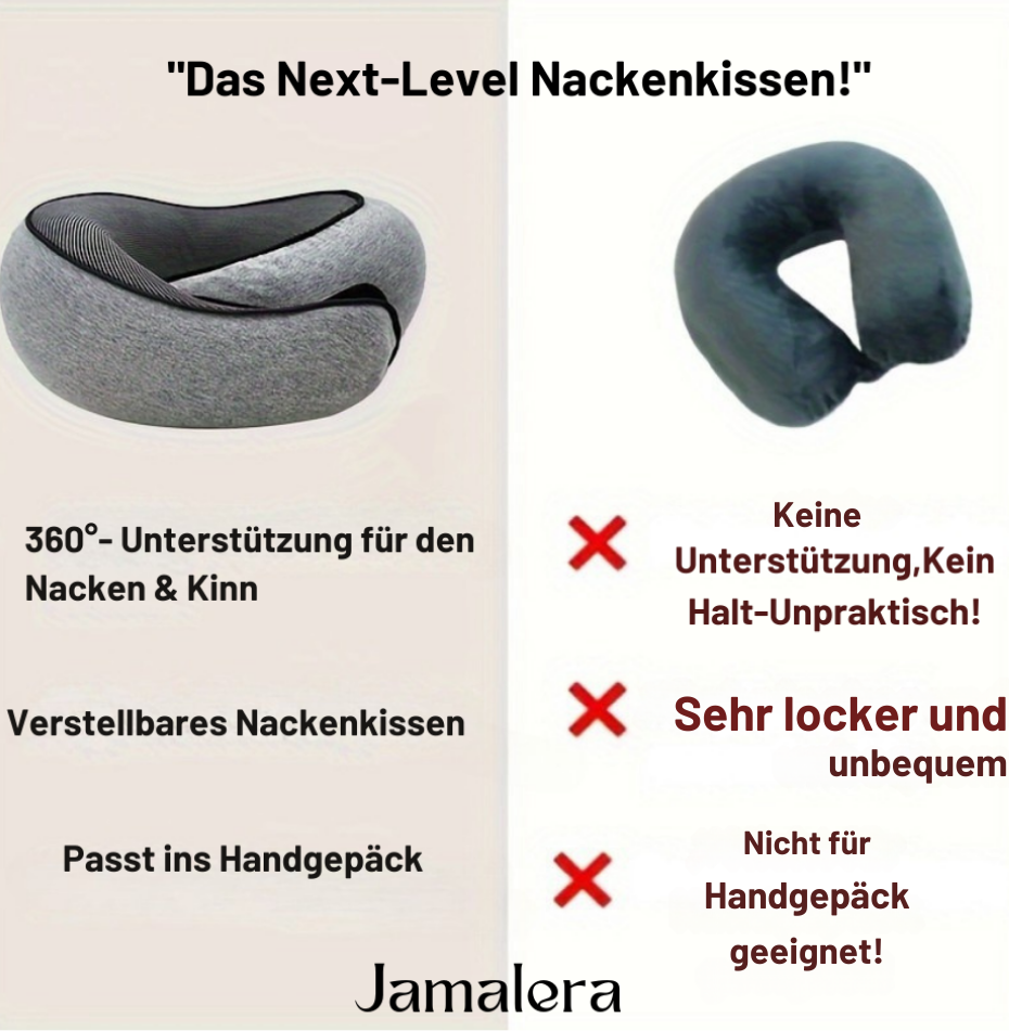 Das Next-Level Nackenkissen – Ergonomisch, Komfortabel, Perfekt für unterwegs!